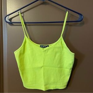 ‼️Coming Soon‼️ Lime Green Ribbed Crop Top